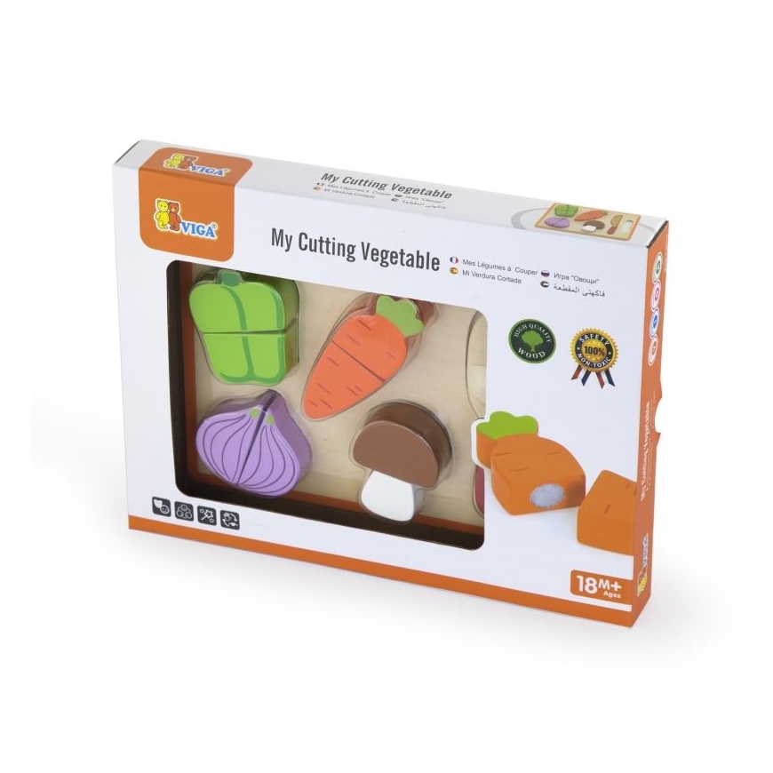 Wooden cutting table for vegetables "Viga Toys" – 2