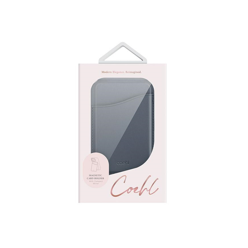 Case UNIQ Coehl Esme magnetic portfolio with mirror and support ciemnoniebieski/sapphire blue – 2