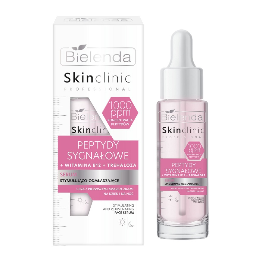Bielenda Skin Clinic Professional Peptides Signal stimuliuojantis ir jauninantis serumas 30ml – 2