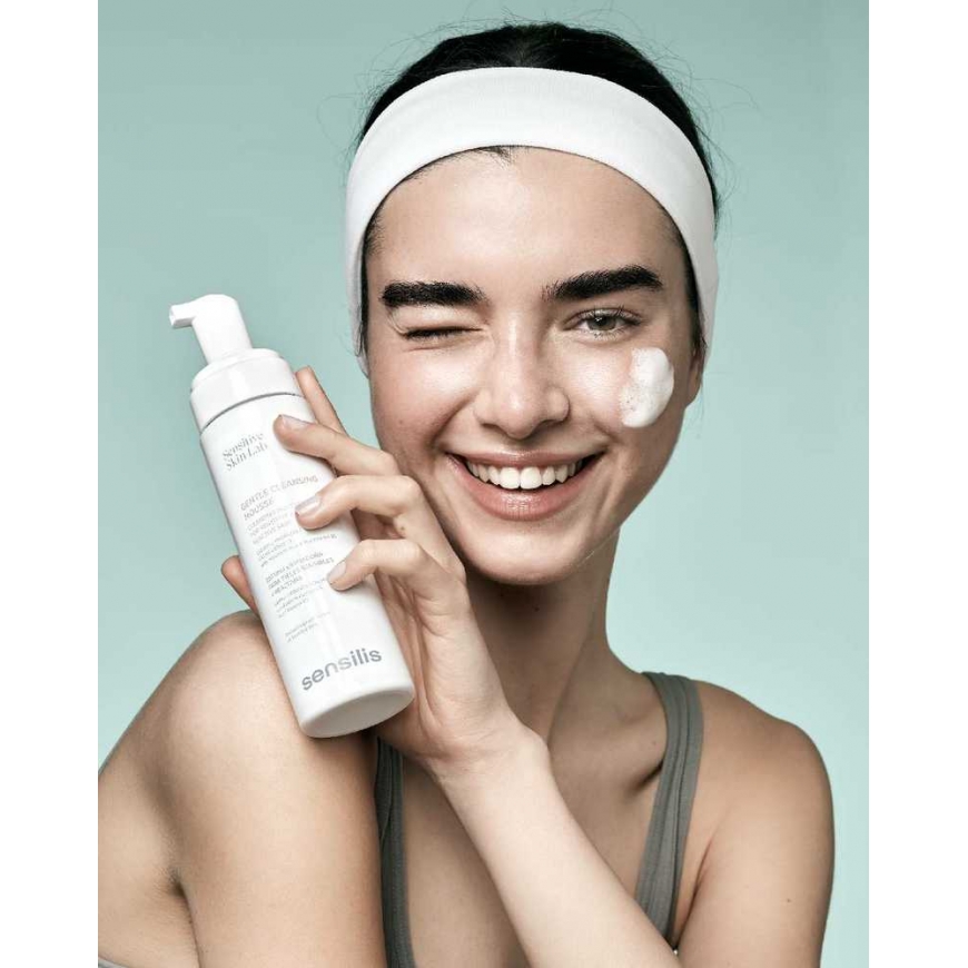 Sensilis Sensitive and Reactive Skin Cleansing Mousse facial foam for sensitive skin, 200 ml – 3