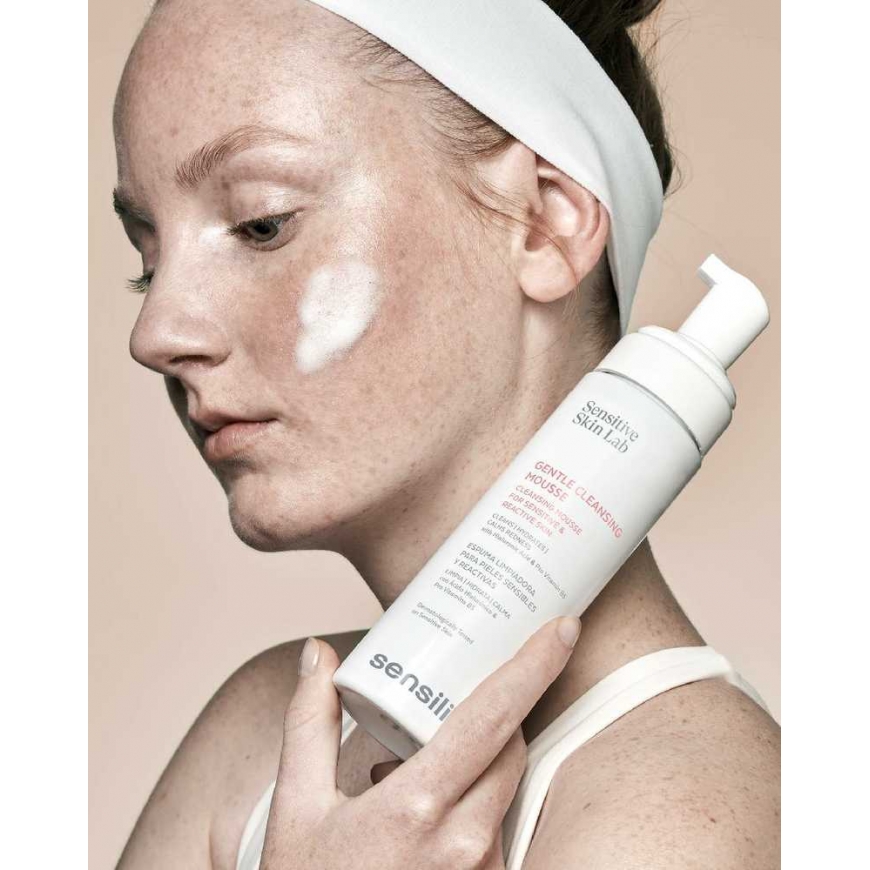 Sensilis Sensitive and Reactive Skin Cleansing Mousse valomosios veido putos jautriai odai, 200 ml – 4