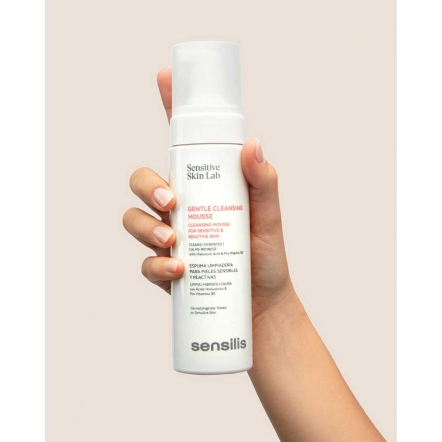 Sensilis Sensitive and Reactive Skin Cleansing Mousse facial foam for sensitive skin, 200 ml – 5
