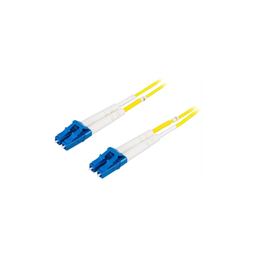 Deltaco LCLC-25S InfiniBand/fibre optic cable 25 m 2x LC Keltainen