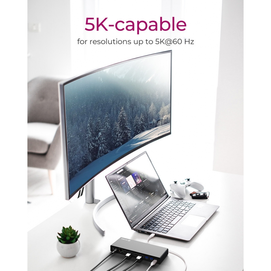 ICY BOX IB-DK2245AC Vadu USB 3.2 Gen 1 (3.1 Gen 1) Type-C Melns – 3