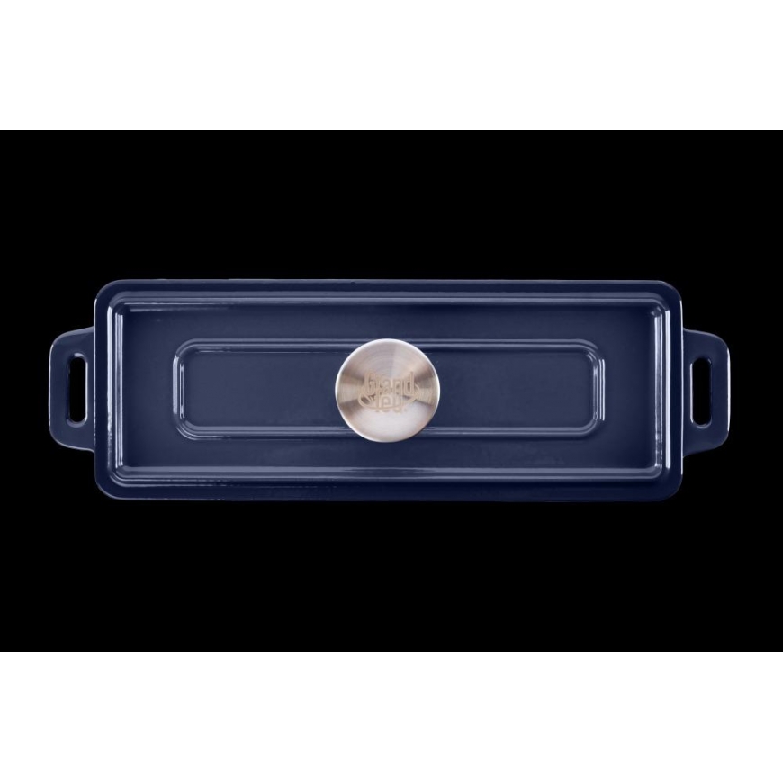 Grand Feu baking dish with lid, blue – 4