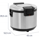 Royal Catering Heater, electric rice heating device, 26 l, 110 W