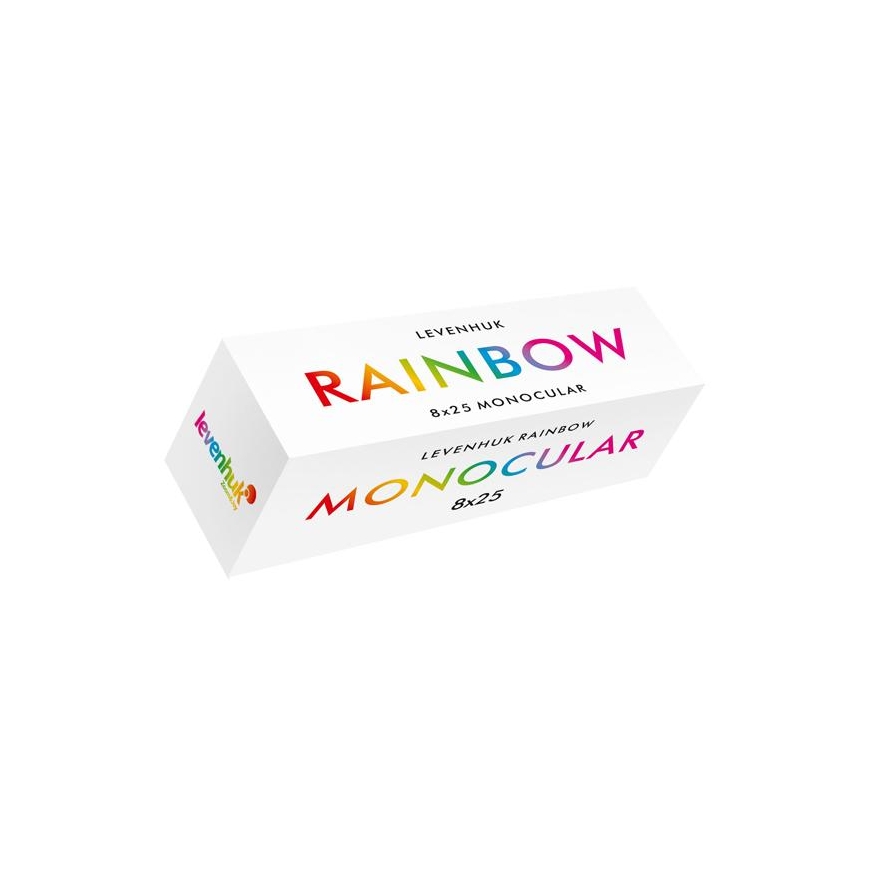 Žiūronai Monokuliaras Levenhuk Rainbow 8x25 Raudona Berry – 2