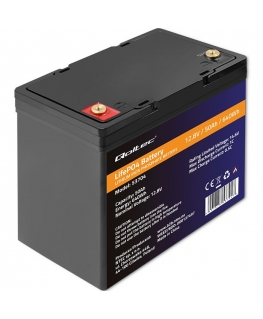 Qoltec 53704 LiFePO4 lithium iron phosphate battery | 12.8V | 50Ah | 640Wh | BMS