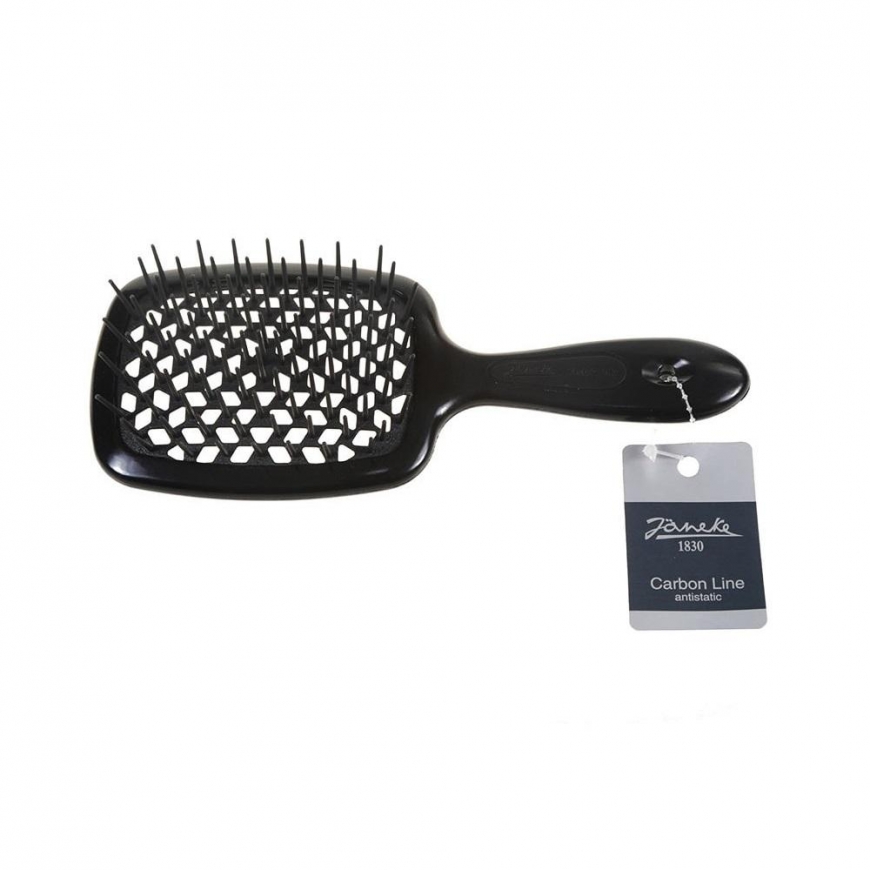 Janeke Superbrush antistatic carbon fiber brush Black