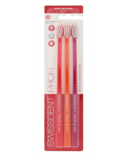 Dantų šepetėlis Swissdent Profi Whitening Trio