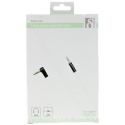 Deltaco AUD-123 audio kabelis 1 m 3.5mm Balts