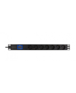 Deltaco GT-8641 power extension 2 m 7 AC outlet(s) Indoor Black