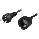 Deltaco DEL-112S power cable Black 3 m CEE7/7 CEE7/4 Deltaco DEL-112S power cable Black 3 m CEE7/7 CEE7/4