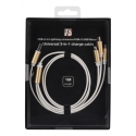Deltaco USB-MULTI10 USB kabelis 1 m USB A USB C Auksas, Balta Deltaco USB-MULTI10 USB kabelis 1 m USB A USB C Auksas, Balta