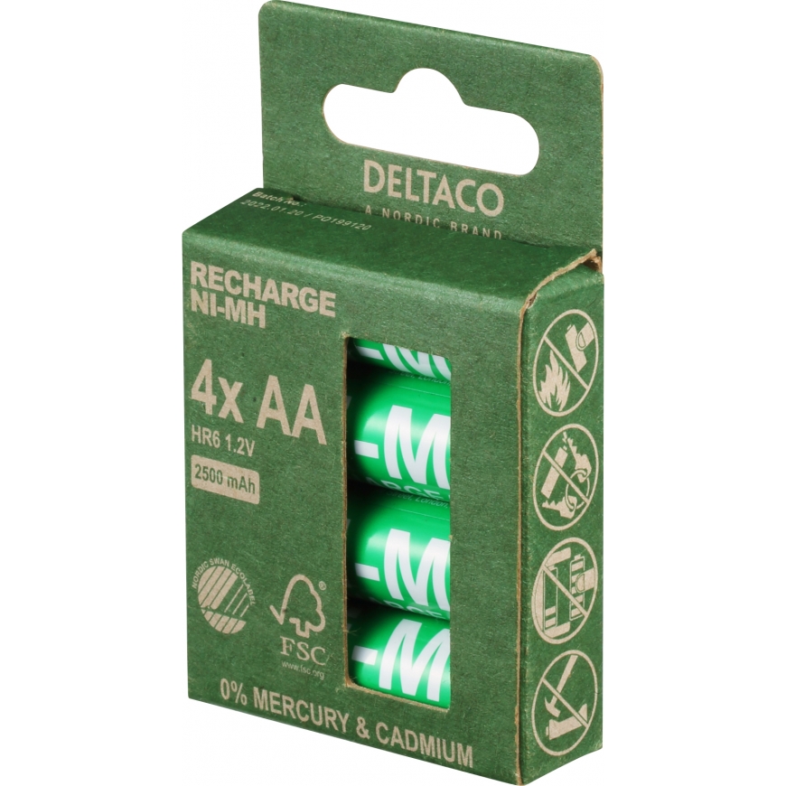 Deltaco ULT-NH2500AA-4P baterija Akumulators AA Niķeļa-metāla hidrīda (NiMH)