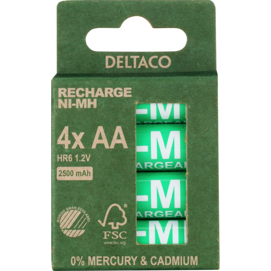 Deltaco ULT-NH2500AA-4P baterija Akumulators AA Niķeļa-metāla hidrīda (NiMH) – 2