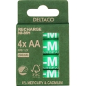 Deltaco ULT-NH2500AA-4P baterija Akumulators AA Niķeļa-metāla hidrīda (NiMH) Deltaco ULT-NH2500AA-4P baterija Akumulators AA Niķeļa-metāla hidrīda (NiMH)