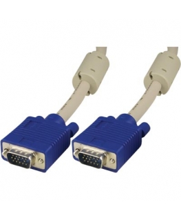 Deltaco RGB HD15 VGA кабель 3 m VGA (D-Sub) Синий, Серый