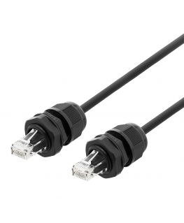 Deltaco SFTP-62AH-WP сетевой кабель Черный 2 m Cat6a S/FTP (S-STP)