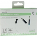 Deltaco AUD-208 garso kabelis 0,1 m 3.5mm 2 x 3.5mm Balta Deltaco AUD-208 garso kabelis 0,1 m 3.5mm 2 x 3.5mm Balta