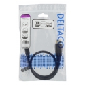 Deltaco DP-1005D DisplayPort cable 0.5 m Black Deltaco DP-1005D DisplayPort cable 0.5 m Black