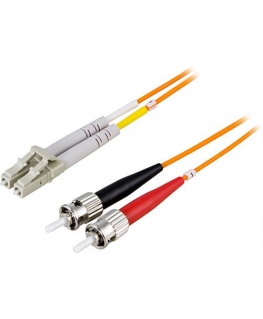 Deltaco LCST-1M InfiniBand/fibre optic cable 2x LC 2x ST Oranž