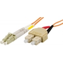 Deltaco LCSC-1M-5 InfiniBand/fibre optic cable 1,5 m 2x LC 2x SC Oranžinė