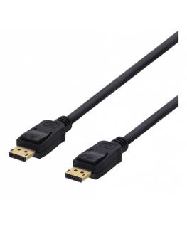Deltaco DP-1050D DisplayPort кабель 5 m Черный