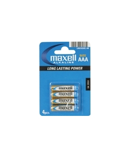 Maxell Battery Alkaline LR-03 AAA 4-Pack Vienkartinė baterija Šarminis