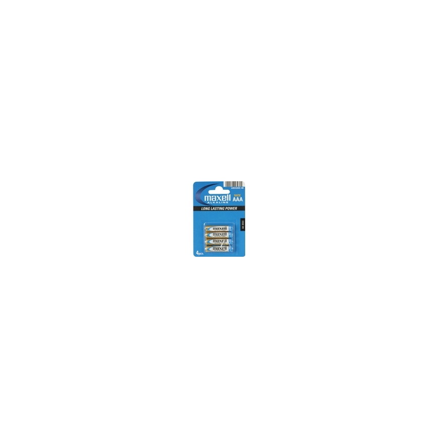 Maxell Battery Alkaline LR-03 AAA 4-Pack