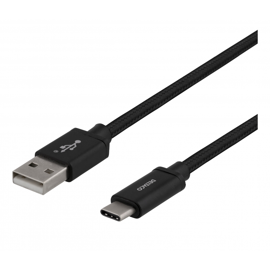 Deltaco USBC-1134M USB kabelis 2 m