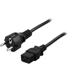 Deltaco DEL-109T virtajohto Musta 2 m CEE7/7 IEC C19