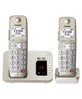Panasonic KX-TGE262GN telephone DECT telephone Caller ID Champagne