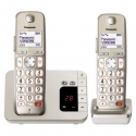 Panasonic KX-TGE262GN telefonas DECT telefonas Skambintojo ID Šampanas Panasonic KX-TGE262GN telefonas DECT telefonas Skambintojo ID Šampanas
