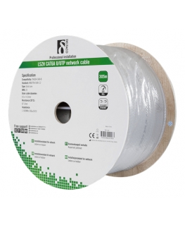 Deltaco TP-57 сетевой кабель Серый 305 m Cat6a U/UTP (UTP)