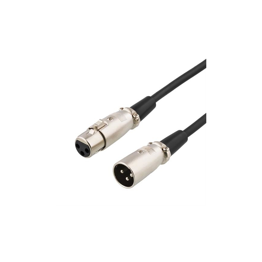 Deltaco XLR-1080 audio cable 8 m Black, Silver