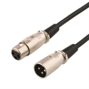 Deltaco XLR-1100 audiokaabel 10 m XLR (3-pin) Must