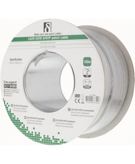 Deltaco TP-48PH tīkla kabelis Pelēks 100 m Cat6 U/UTP (UTP)