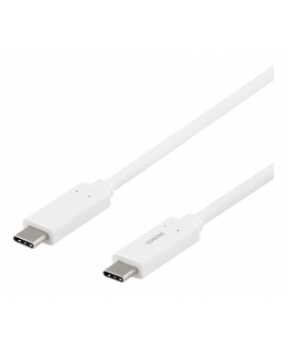 Deltaco USBC-1059M USB кабель 1 m USB 3.2 Gen 1 (3.1 Gen 1) Белый