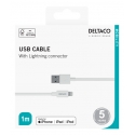 Deltaco IPLH-401 valguskaabel 1 m Valge Deltaco IPLH-401 valguskaabel 1 m Valge