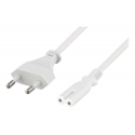 Deltaco DEL-109JP elektrības kabelis Balts 10 m CEE7/16 C7 uzmava