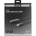 Deltaco USB2-EX3M USB kabelis 3 m USB 2.0 USB A Melns Deltaco USB2-EX3M USB kabelis 3 m USB 2.0 USB A Melns