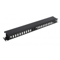 Deltaco 19-23 cable organizer Rack Cable tray Black 1 pc(s) Deltaco 19-23 cable organizer Rack Cable tray Black 1 pc(s)
