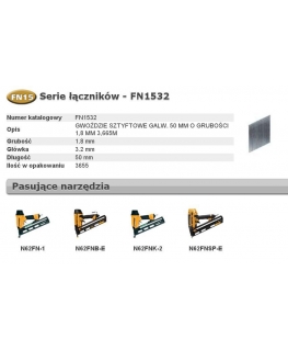 Nails Bostitch 1.8x50 mm 25° 3655 pcs.