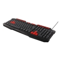 Deltaco GAM-024UK klaviatūra USB QZERTY JK tarptautinė Juoda, Oranžinė