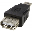 Deltaco USB-72 kaapelin sukupuolenvaihtaja USB A USB Mini-B Musta Deltaco USB-72 kaapelin sukupuolenvaihtaja USB A USB Mini-B Musta