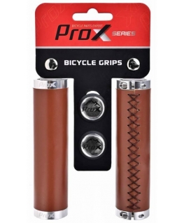 Handlebars ProX GP-91B 130mm Lock-on eco-leather brown