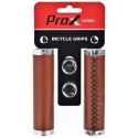 Vairo rankenėlės ProX GP-91B 130mm Lock-on eco-leather ruda Vairo rankenėlės ProX GP-91B 130mm Lock-on eco-leather ruda
