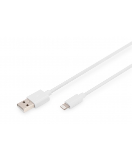 Digitus DB-600106-010-W кабель с разъемами Lightning 1 m Белый