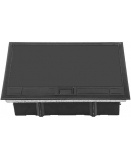 Orno Puszka podłogowa na gniazda modulowe 8 x 45x45mm or 16 x 22.5x45mm, cover: plastic, black